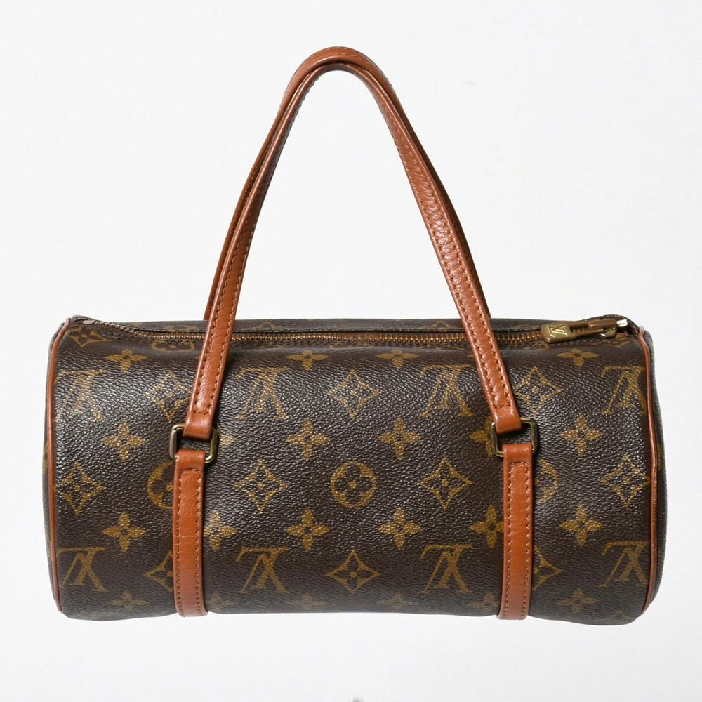LOUIS VUITTON Papillon handbag Monogram brown leather
